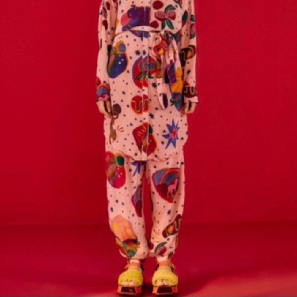 Farm Rio Dream Collage Pants - M